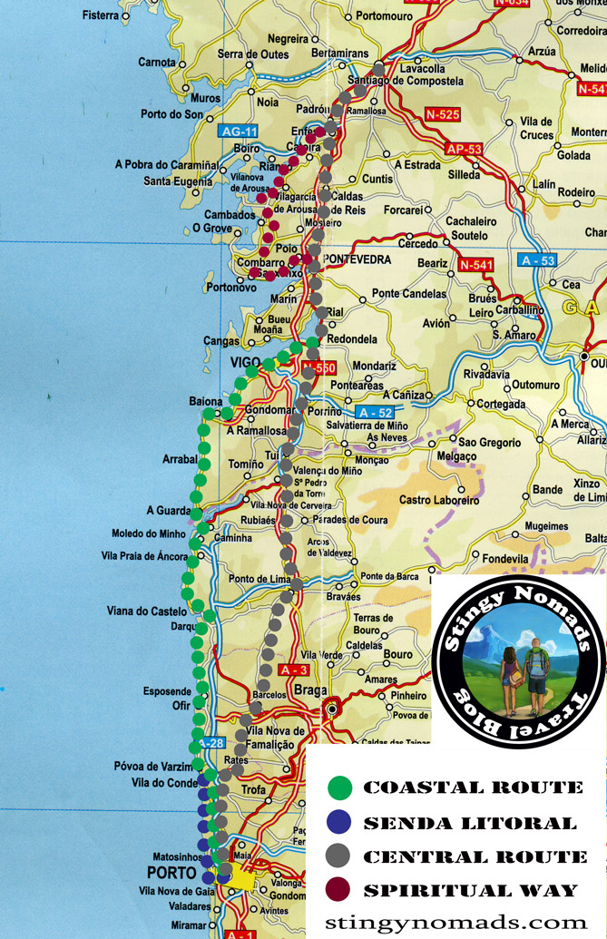 Portuguese Coastal Camino: Porto To Santiago De Compostela 14 - 28 May